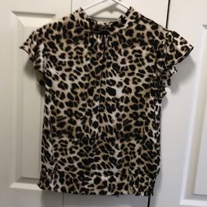 Leopard print blouse